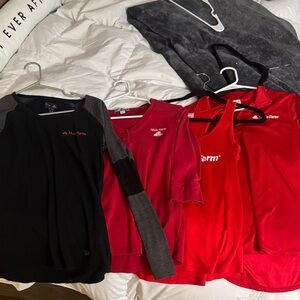 Augusta Sportswear Women's Tops - Black, Red, Gray